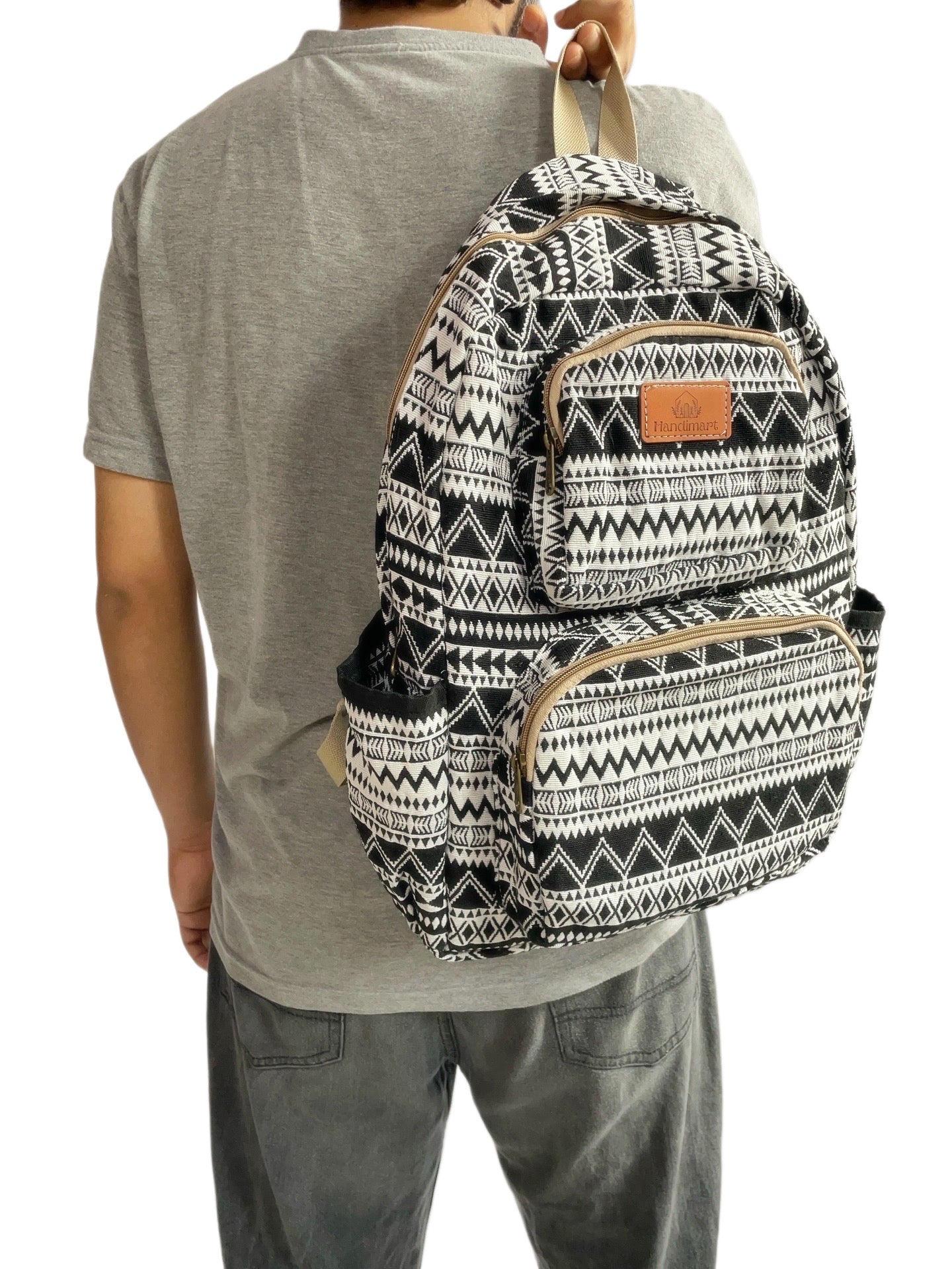 Black ZigZag Backpack