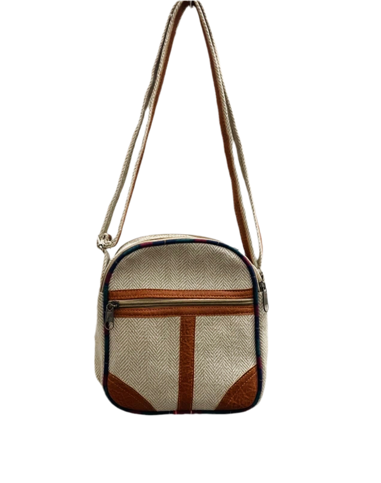 hemp leather sling beige