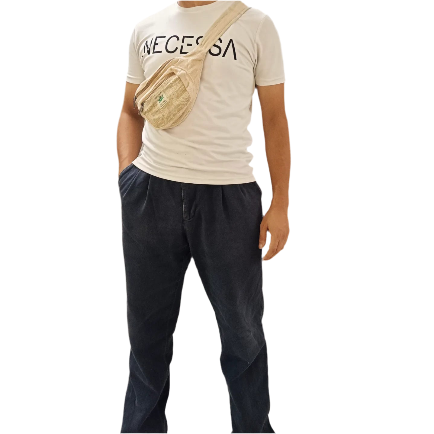 Natural Hemp waist bag