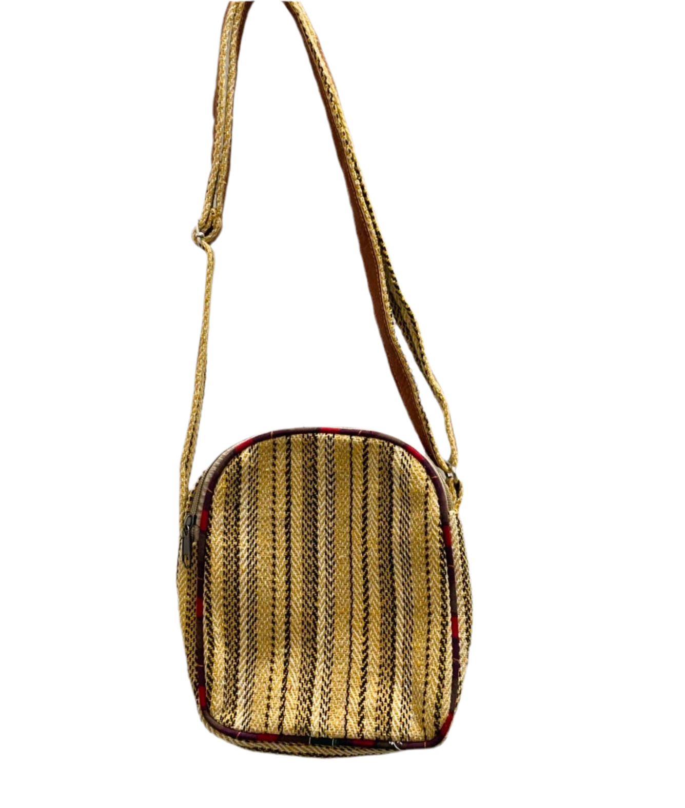 hemp leather sling yellow