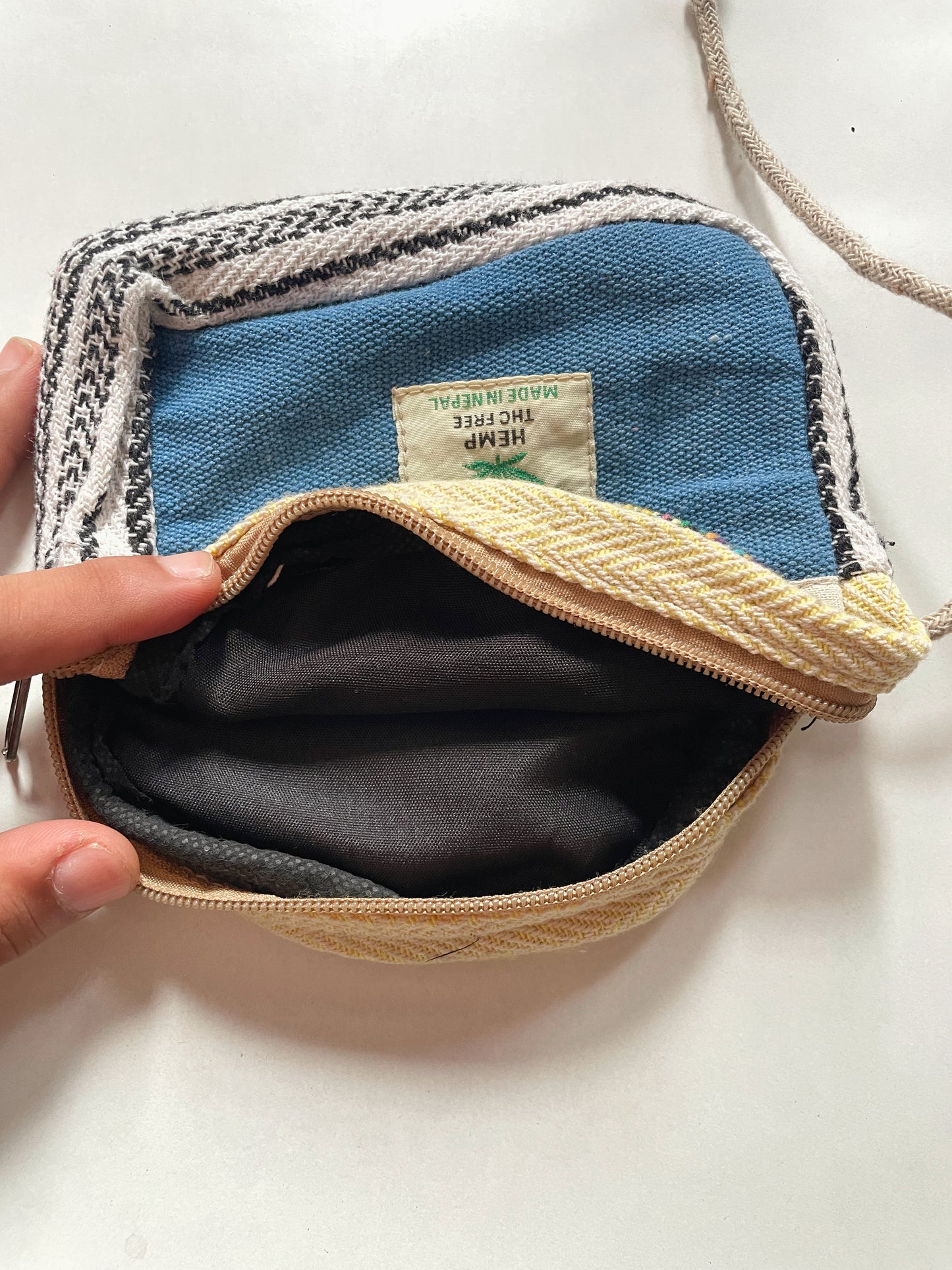 mini sling blue
