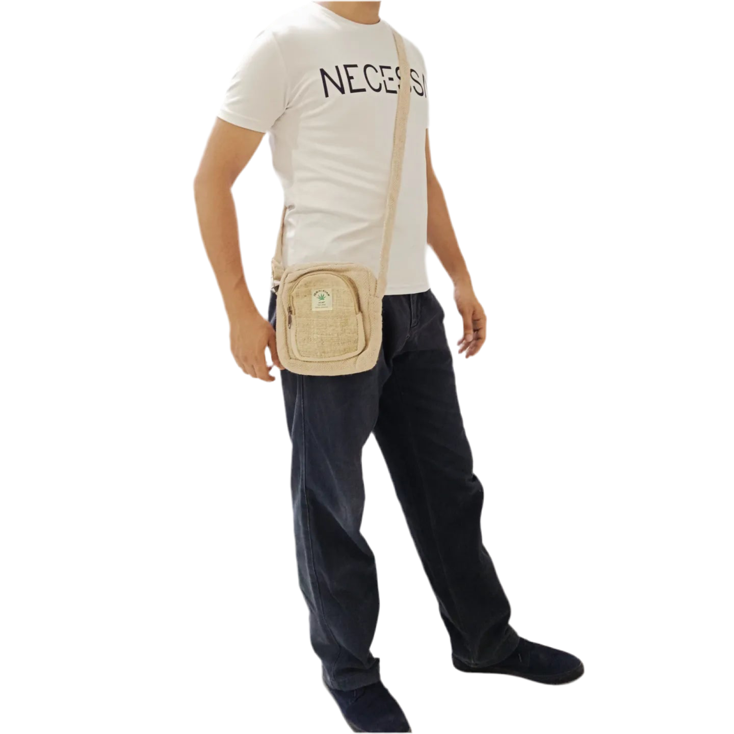 White hemp sling