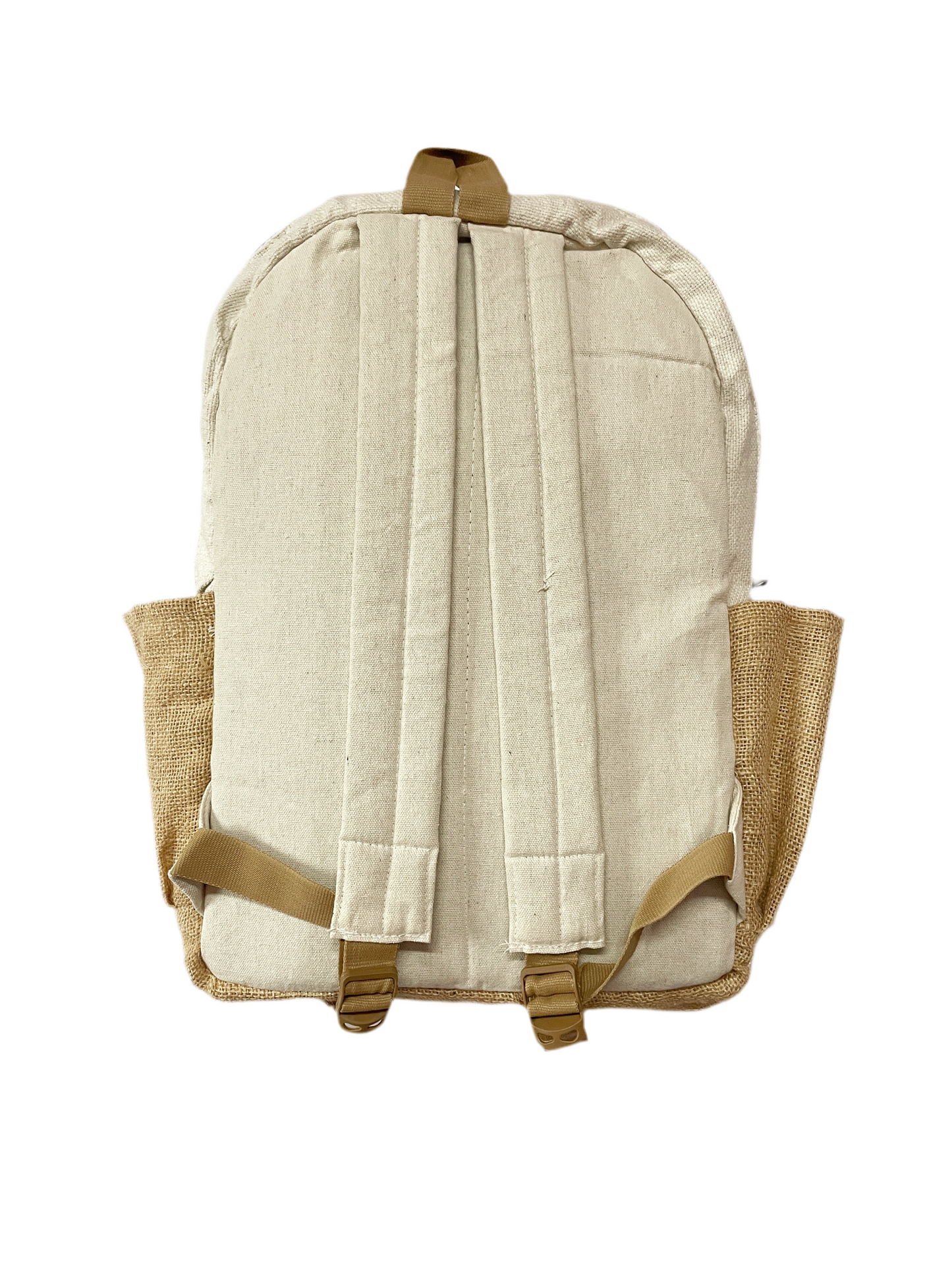 Beige Jute Backpack