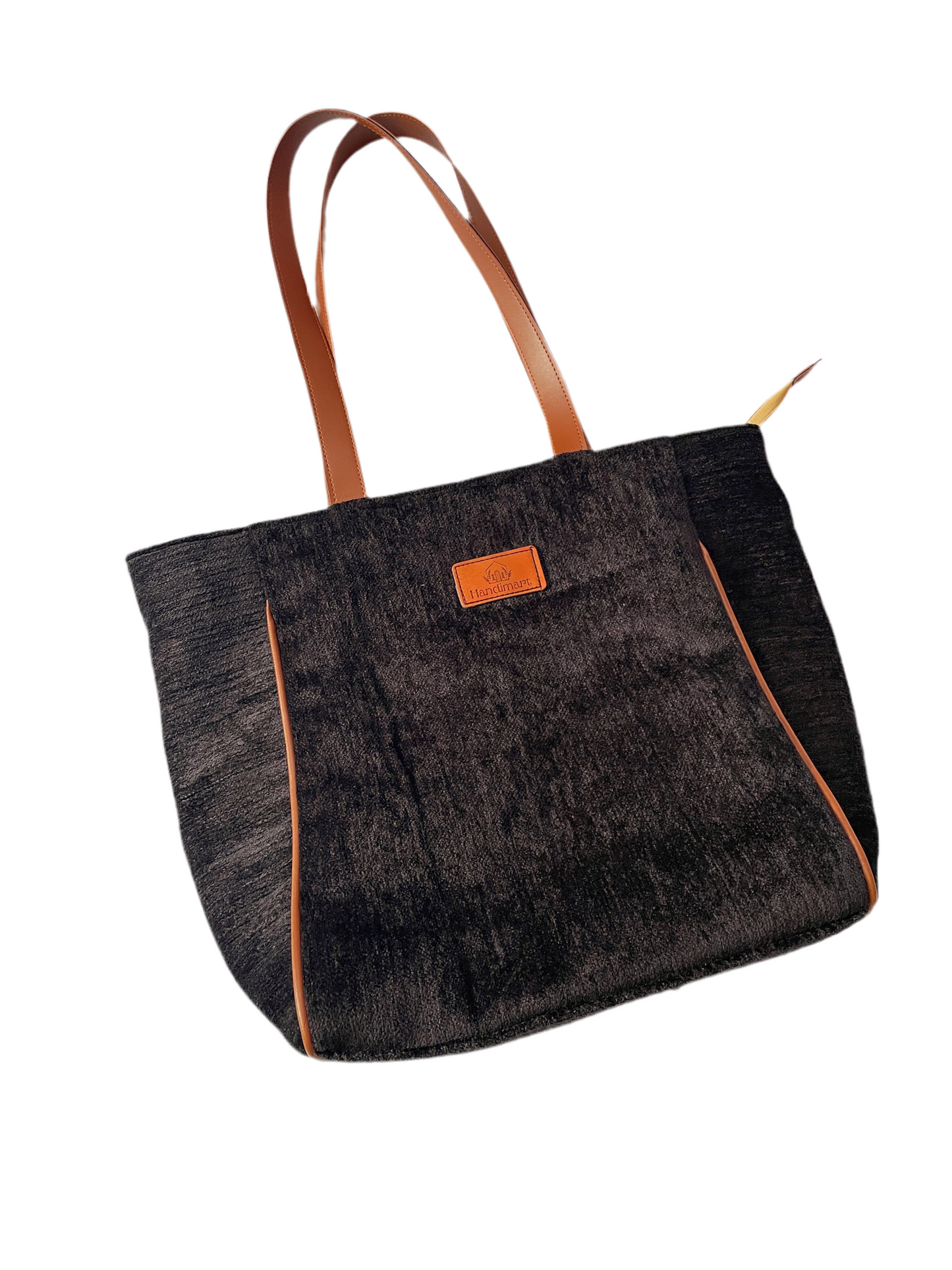 Black Chenille tote