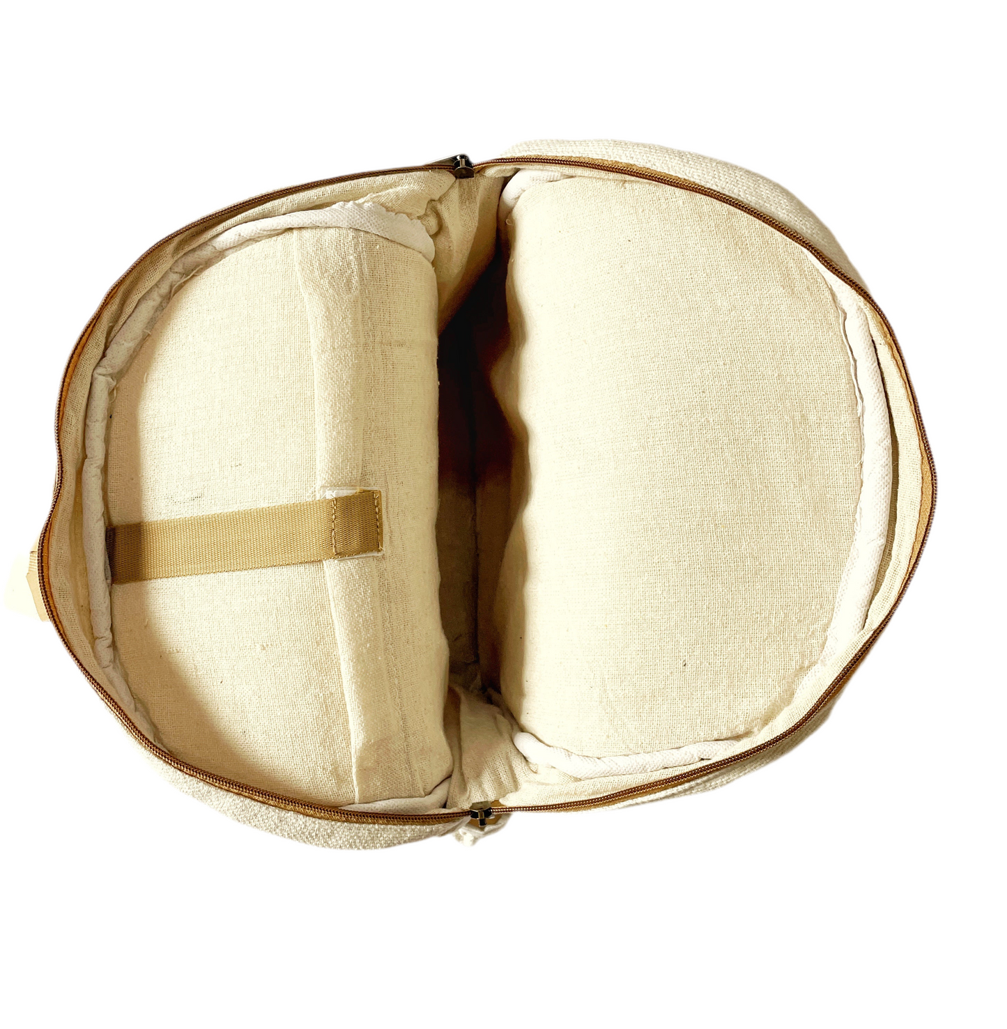 Beige Jute Backpack