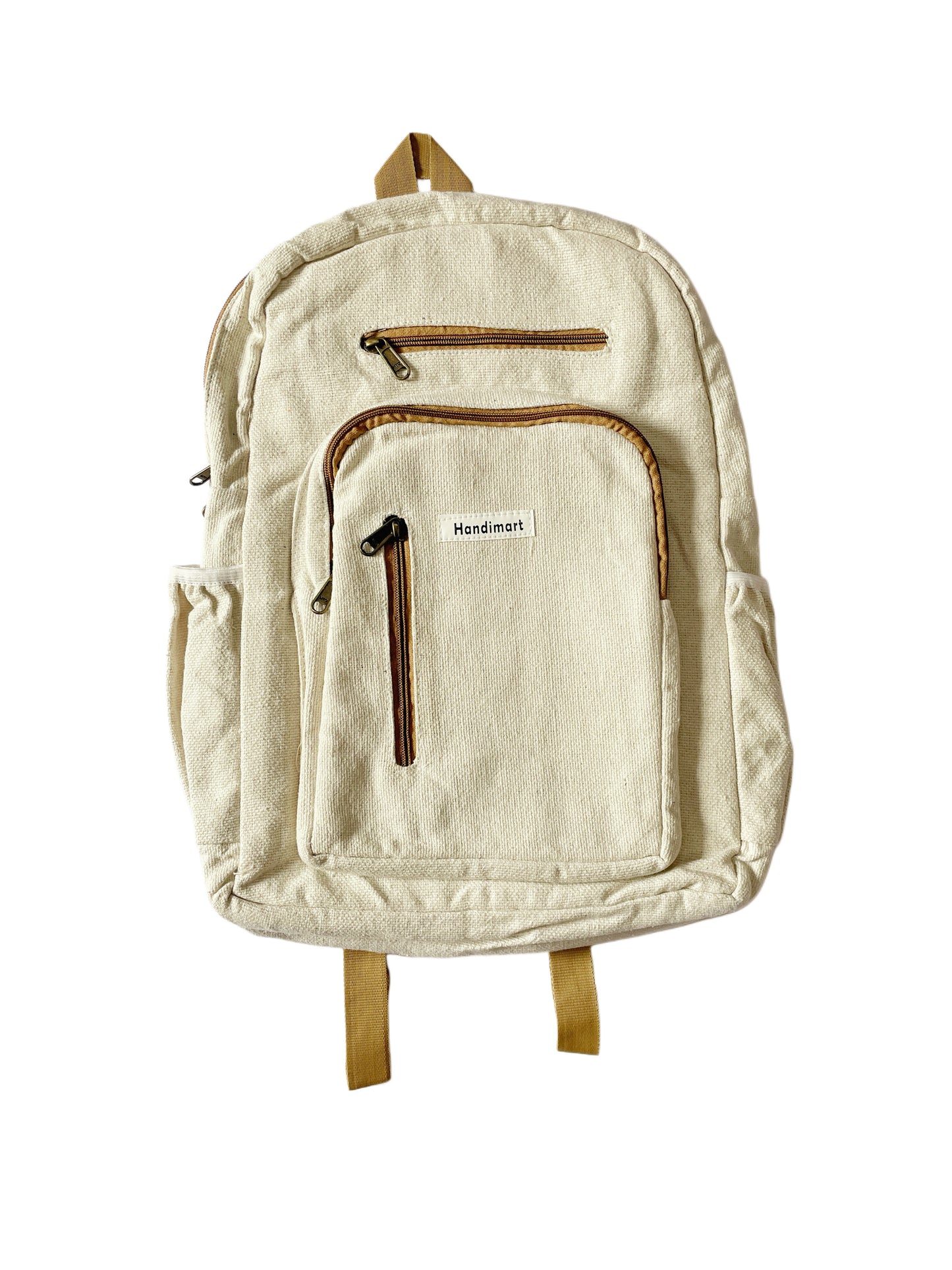 White Canvas Backpack