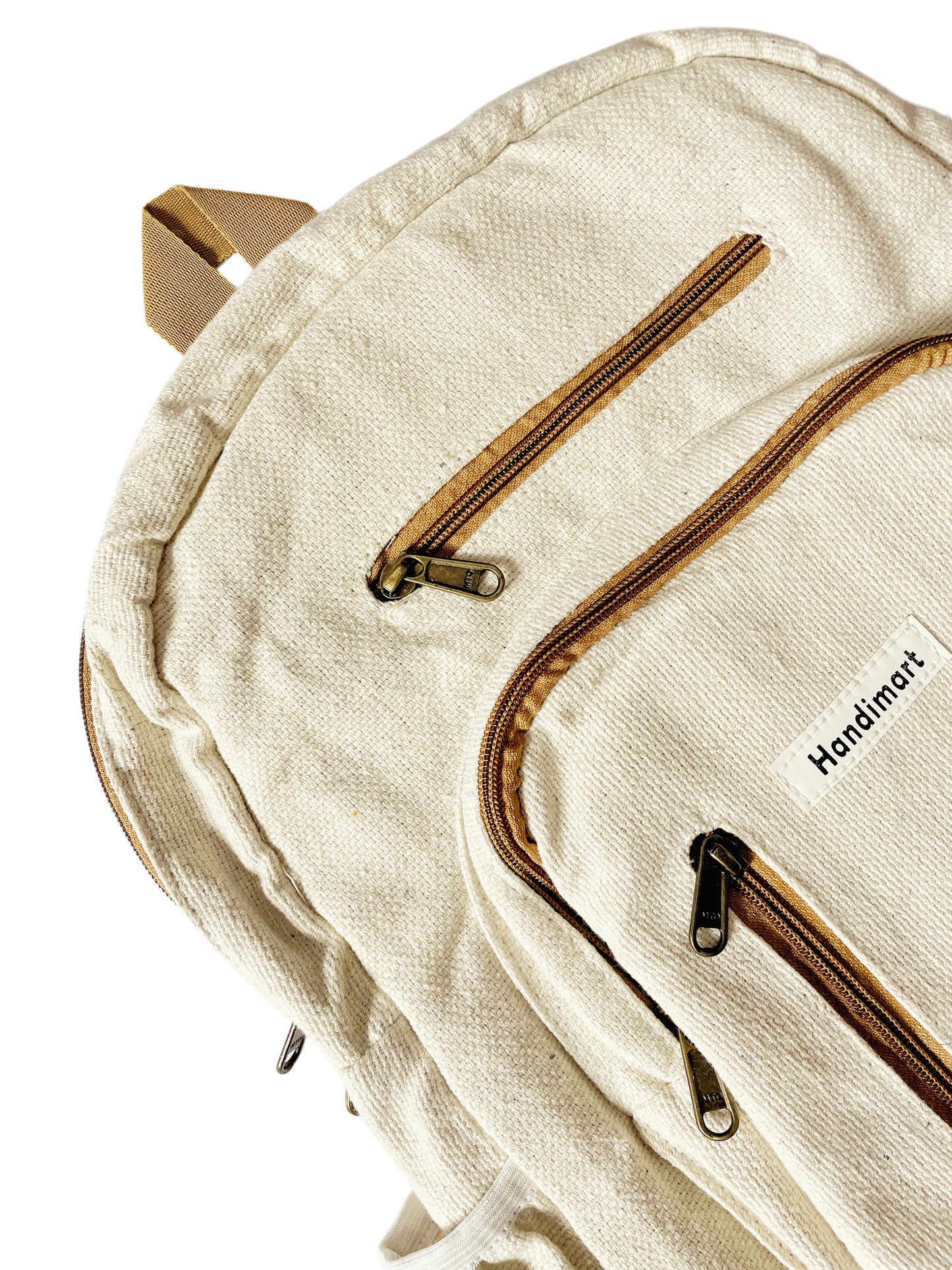 White Canvas Backpack