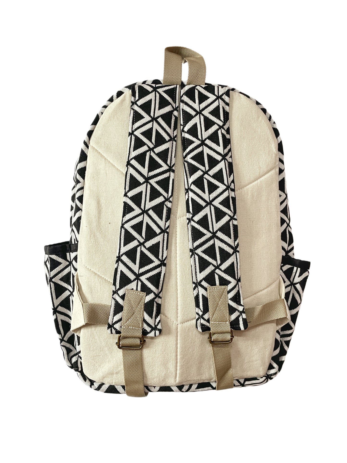 Black prism jacquard backpack