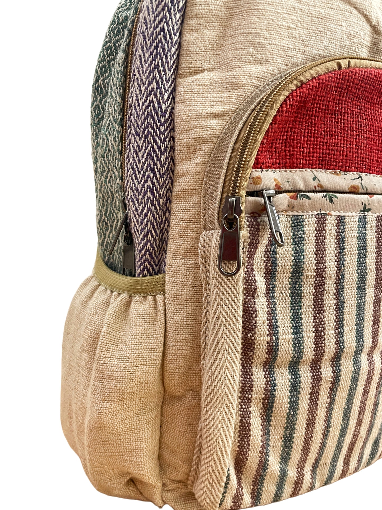 Red cherry Hemp Backpack