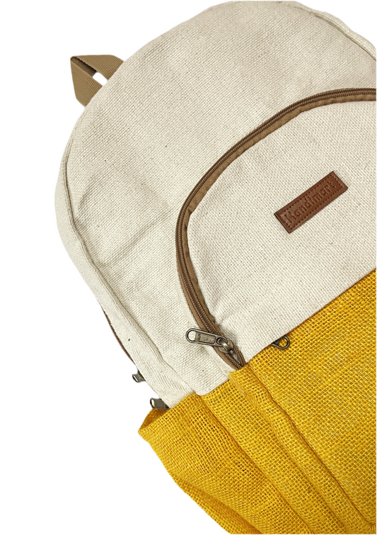 Yellow Jute Backpack
