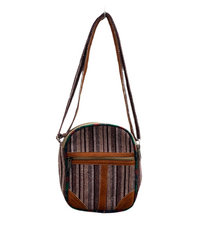 hemp leather sling purple