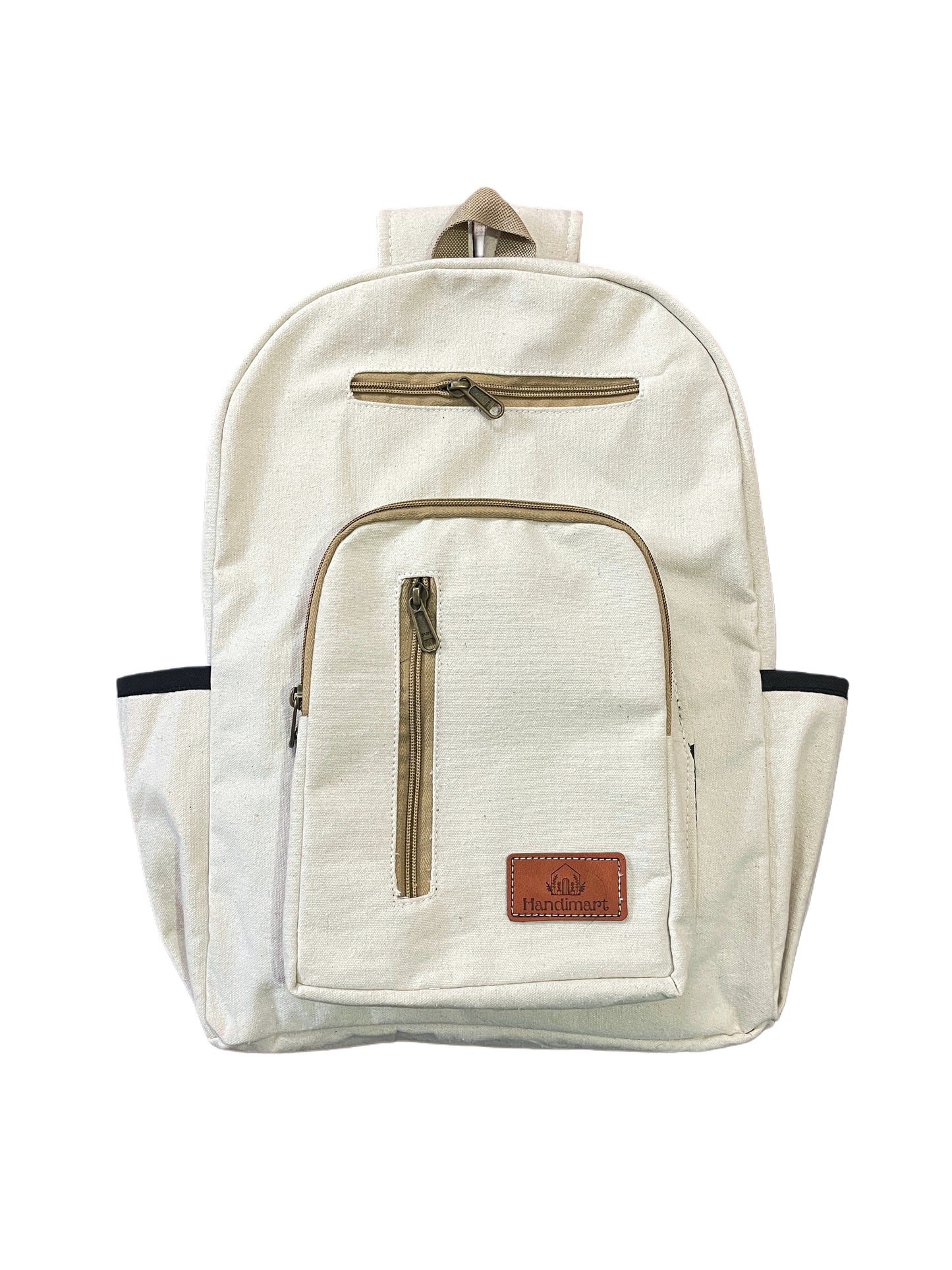 White Canvas Backpack