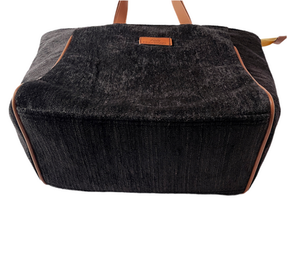 Black Chenille tote