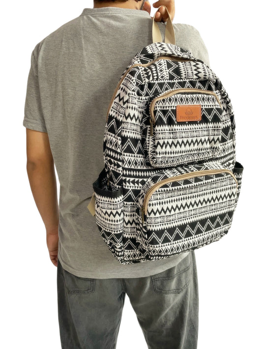 Black ZigZag Backpack