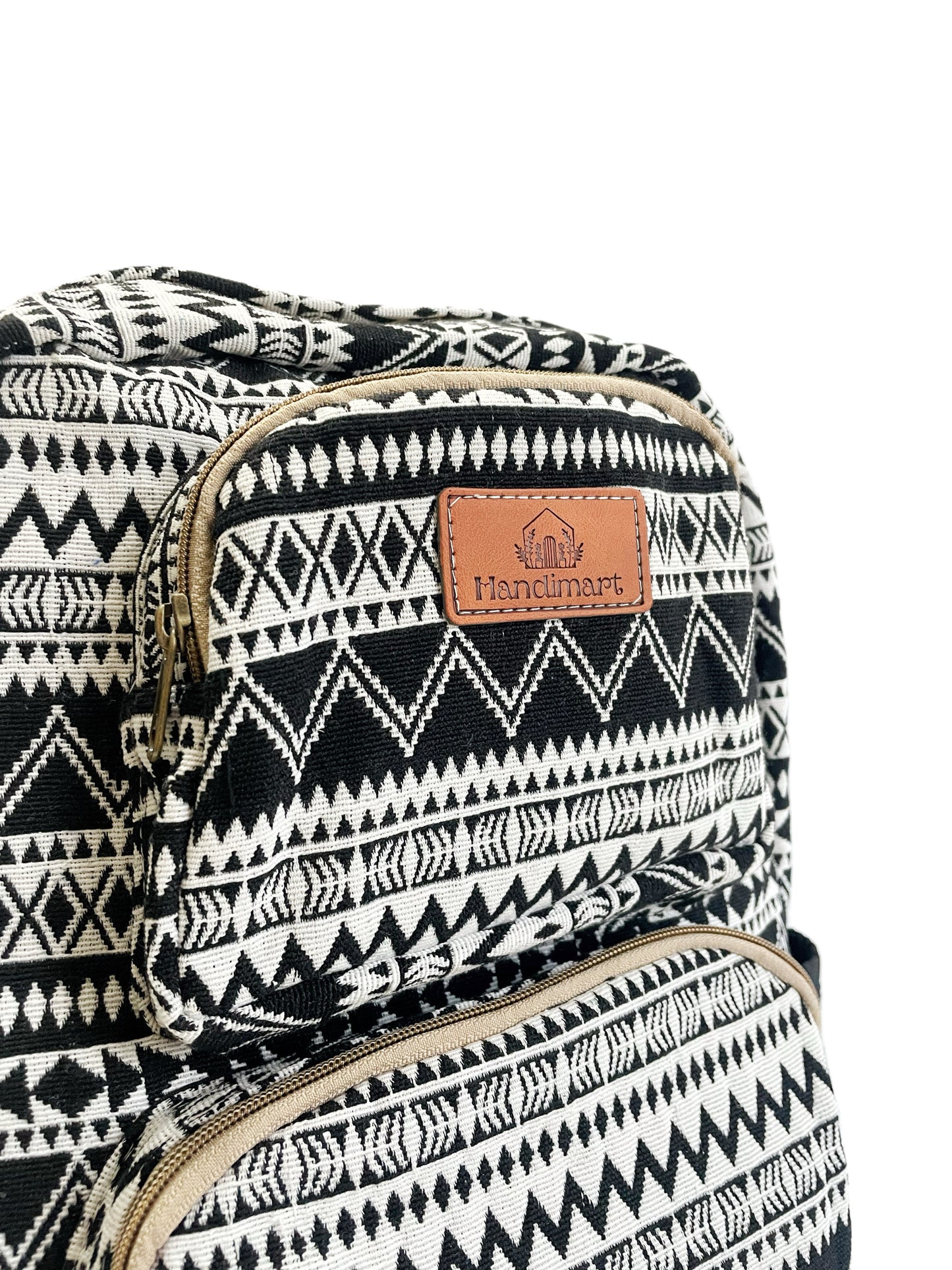 Black ZigZag Backpack