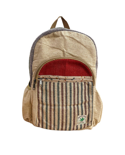 Red cherry Hemp Backpack