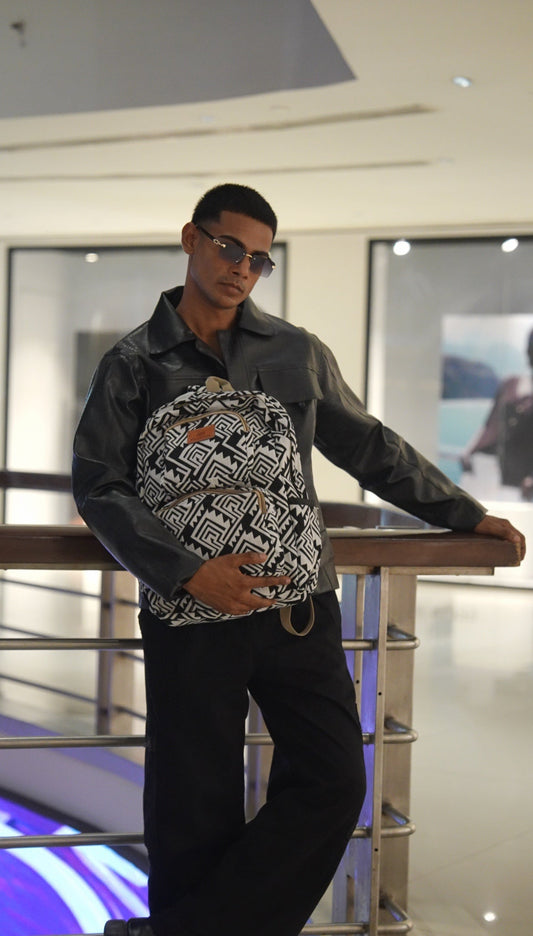 White Square Backpack