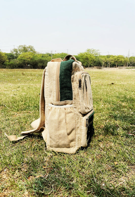 Green Shrub Hemp Backpack