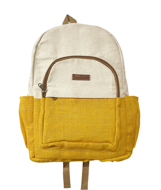 Yellow Jute Backpack