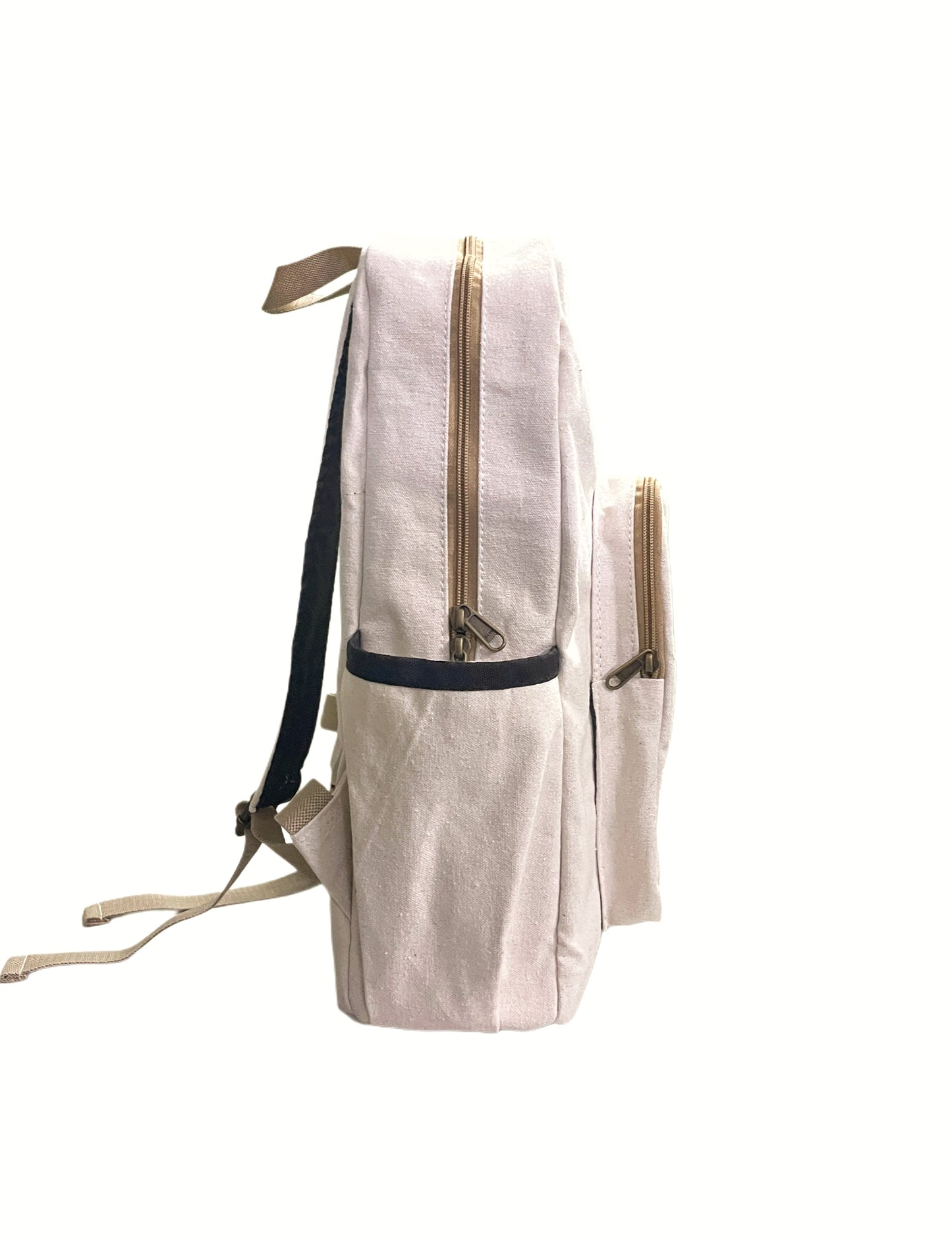 White Canvas Backpack