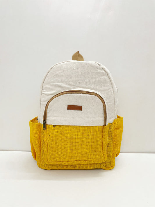 Yellow Jute Backpack