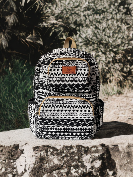 Black ZigZag Backpack