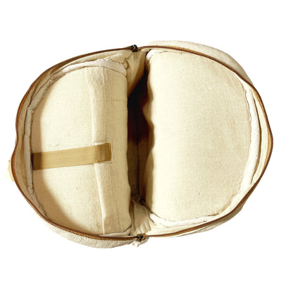 White Canvas Backpack