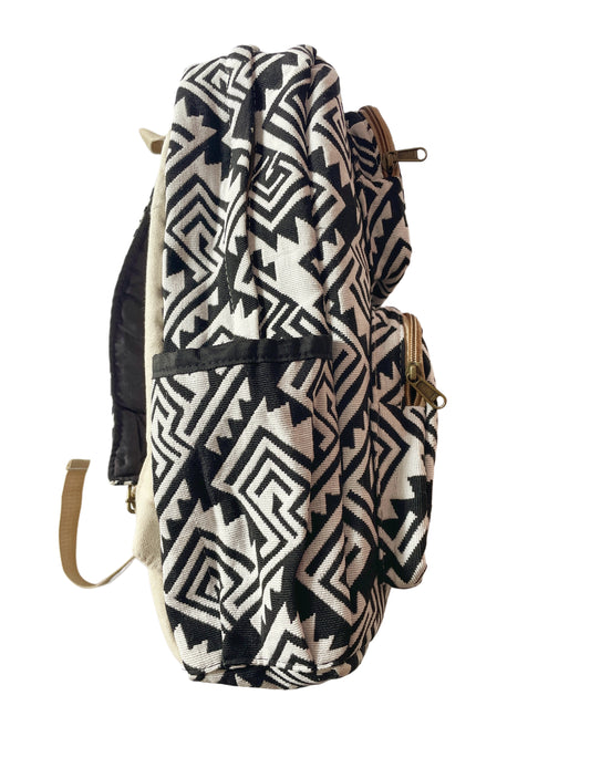 White Square Backpack