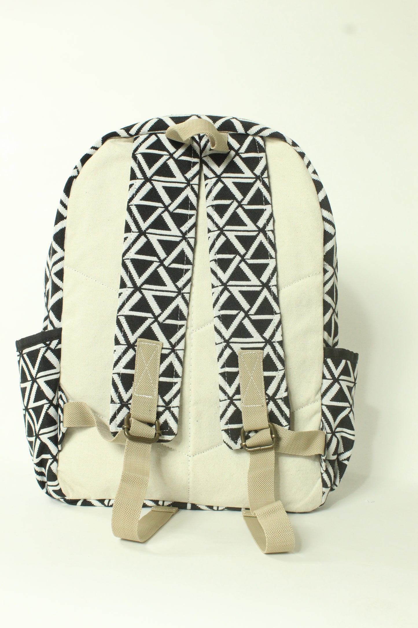 Black prism jacquard backpack