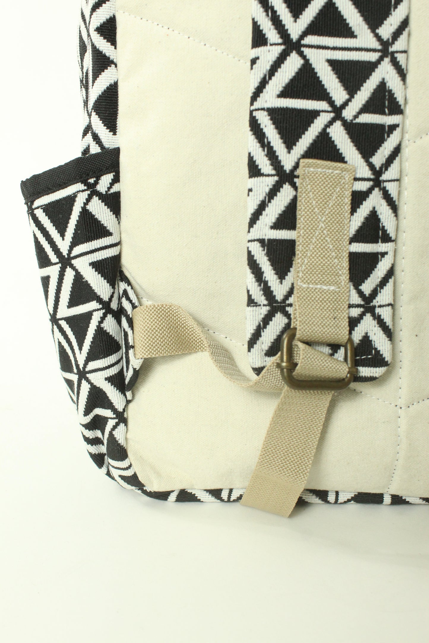 Black prism jacquard backpack