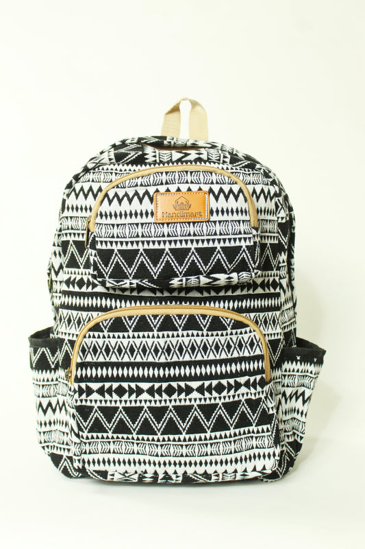 Black ZigZag Backpack